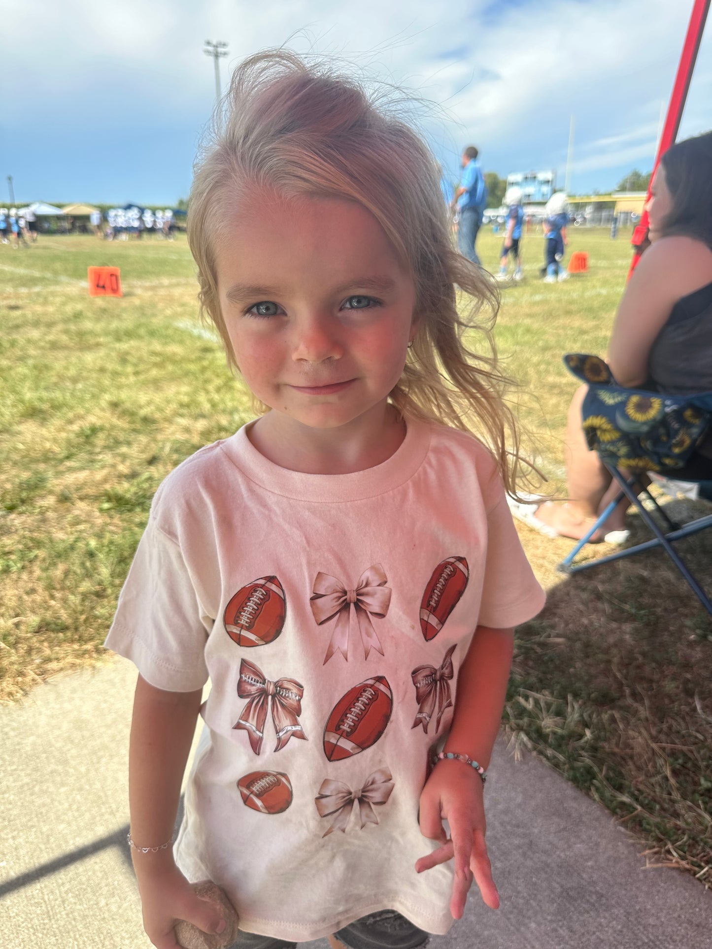 Footballs & Bows T-Shirt