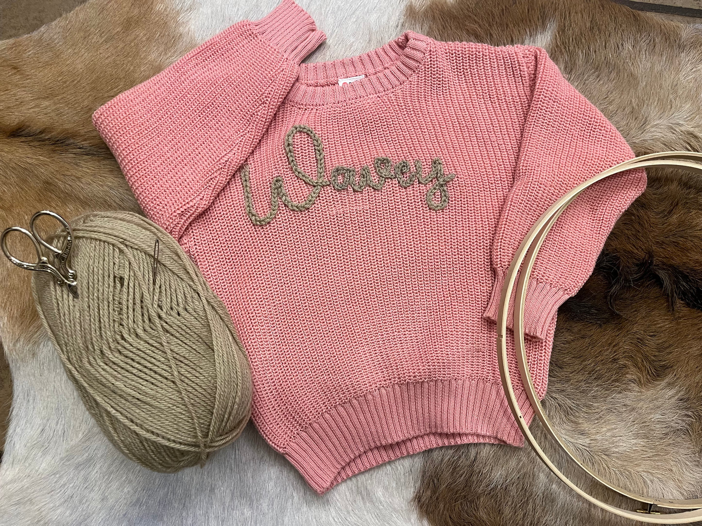 Add Custom Knitted Name