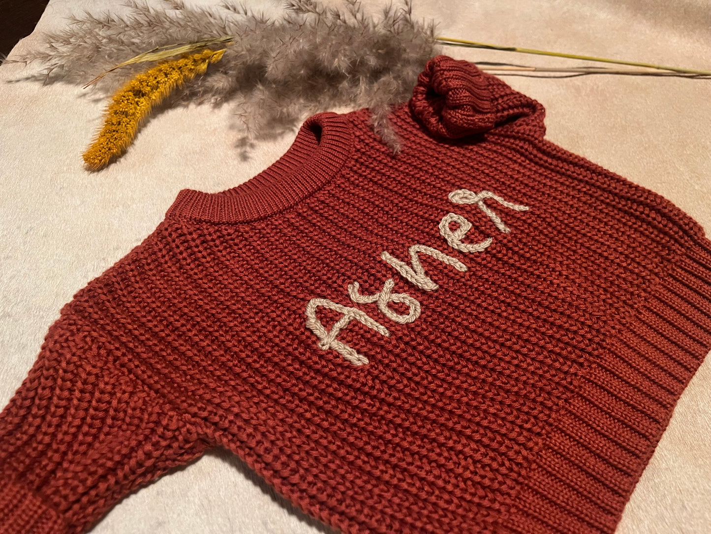 Add Custom Knitted Name