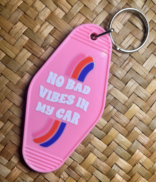 No Bad Vibes Keychain