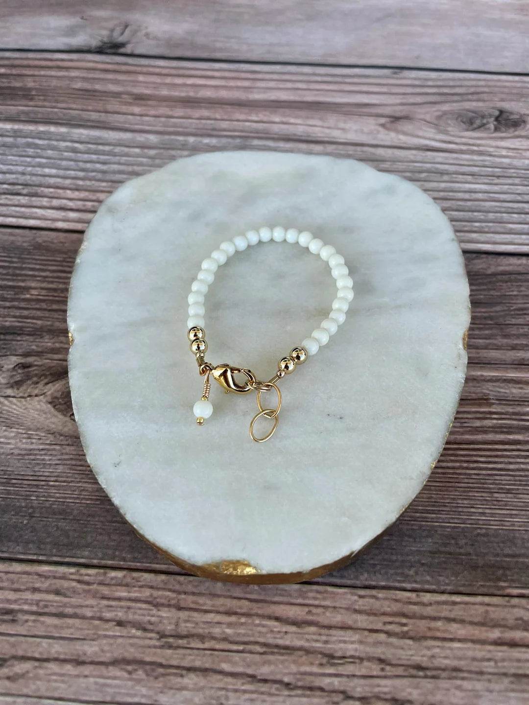 14K Gold Filled Bracelet - Ivory