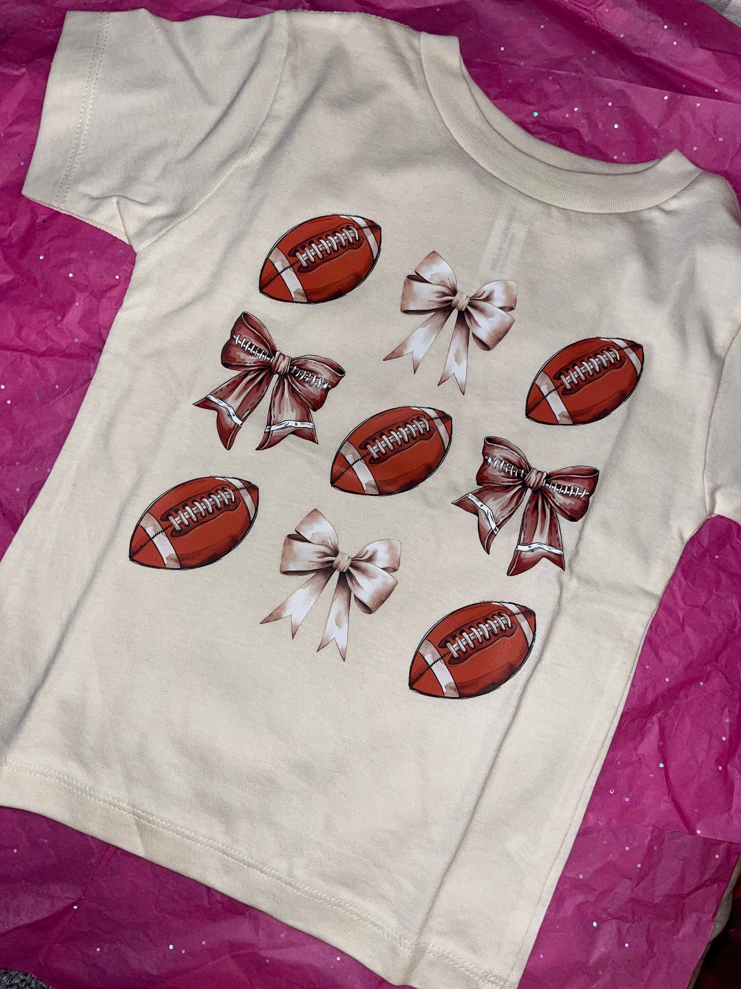 Footballs & Bows T-Shirt